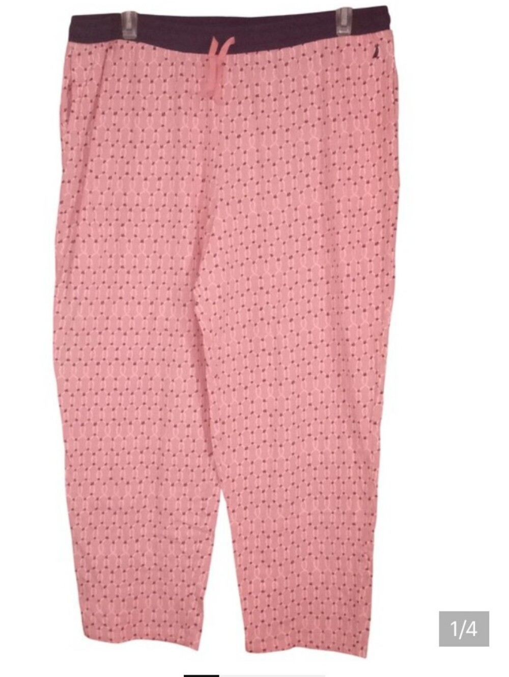 Women's NAUTICA Pink/Blue Pajama Pants Loungewear Sleepwear Size XXL
